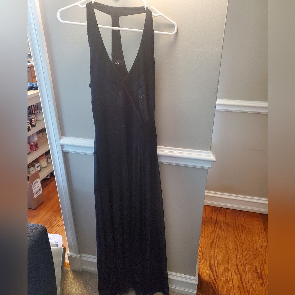 Black floor length dress